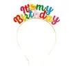 Diadema de Colores con Letras de Venta Caliente Transfronteriza Diadema Arcoíris Diadema para Fiestas de Niñas Diadema para Cumpleaños Concierto Ropa para Animadoras