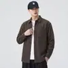 Camisa de Manga Larga para Hombre 2026 Nueva Colección Primavera y Otoño Camisa de Trabajo Suelta Casual Top para Hombre Chaqueta Primavera y Otoño Venta al por Mayor