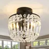 Venta Caliente de Amazon Lujo Ligero Americano Sala de Estar Estudio Pasillo de Entrada Pasillo Luz 110V Moderna Luz de Techo de Cristal