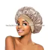 Comércio Exterior Transfronteiriço Lenço de Cabeça de Aba Larga Alta Elasticidade Touca de Beleza Touca de Banho Touca para Cuidado com o Cabelo Touca de Dormir de Cetim Feminina em Estoque