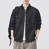 Camisa de algodón puro con borrego de una cara imitación mezclilla para hombre, nuevo estilo otoño 2026, corte holgado, talla grande, chaqueta casual, camisa para primavera y otoño