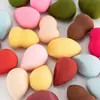 Huevos de maquillaje para microimperfecciones al por mayor de doble uso seco y húmedo forma de calabaza gotas de agua huevos de maquillaje sin látex esponja B aplicador de polvo diagonal
