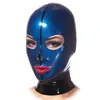 Fiesta de Halloween Sexy Capucha de Látex Máscara de Látex con Cremallera Juego de Rol Cosplay Adulto