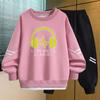 Conjunto Casual de Otoño Personalizado para Niños 2026 Nuevo Estilo Sudadera para Niños Grandes Primavera y Otoño Atuendo de Otoño Elegante de Dos Piezas
