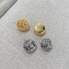 Aretes de aguja de plata 925 retro elegantes tejidos estilo nido de pájaro Europeo y Americano personalidad exagerada diseño de lana aretes para mujer