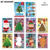 Pegatinas de Papel de Dibujos Animados Navideños DIY de Expresión de Venta Caliente Transfronteriza Pegatinas Selladoras para Decoración de Muñeco de Nieve Árbol de Navidad