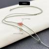 Colgante Rojo del Sur Natural Cuerda DIY Hecho a Mano Cuerda Colgante de Jade Hetian Nuevo Estilo Étnico Collar Lanyard Ajustable