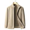 Suéter polar de cuello alto para otoño e invierno, abrigo cárdigan polar grueso con forro polar personalizado para hombre, ropa de trabajo cálida