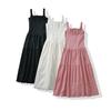 Venta al por mayor 2024 otoño nuevo estilo europeo y americano ropa de mujer simple vestido largo ajustado de tirantes