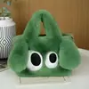 Bolso Bandolera de Peluche de Perro de Ojos Grandes con Cadena Imitación de Piel de Conejo Rex Bolso Tote Infantil para Todas las Estaciones Bolso de Mano de Dibujos Animados Moderno y Versátil