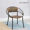 Cadeira de Rattan cadeira única tecelagem de rattan doméstico pequena cadeira de rattan varanda externa lazer externo pequena cadeira de rattan cadeira com encosto cadeira imitação de rattan