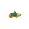 Anillo de Esmeralda Natural Transfronterizo Accesorios para Mujer Nicho Gama Alta Joyería de Plata 925 6*6 Joyería de Lujo Venta Directa de Fábrica