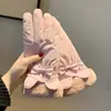 Guantes de Invierno para Mujer Cálidos Lindos Pantalla Táctil Ciclismo Bicicleta Eléctrica A Prueba de Frío Forrados de Felpa Engrosados Resistentes a la Humedad y al Viento Guantes de Algodón