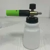 Acessórios para lavadora de alta pressão Fujian Nuoruijun Pote de espuma PA Pote de água para lavagem de carro Pote de espuma PA rotativo Pote de flocos de neve