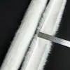 Ribete de pelo sintético tipo visón, linterna de sombrero de danza del león, cinta de felpa blanca de 1 cm, ribete de pelo para decoración DIY hecha a mano para ropa