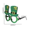 Stock Listo de Fábrica Transfronterizo Amazon Xiyin Temu St. Set de Gafas de Decoración para Fiesta Irlandesa del Día de San Patricio