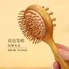 Pente de Massagem Meridianos de Sândalo Dourado Natural Pente com Bolsa de Ar Acabamento Fino Pente Multifuncional Pente para Cabelo Pente para Rosto Pente para Meridianos do Pescoço