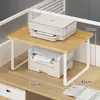 Estante de almacenamiento de escritorio, organizador de encimera de estación de trabajo de oficina pequeño multicapa, estante de almacenamiento para impresora