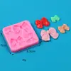 Molde de Silicona de Lazo, Herramientas y Accesorios para Decoración de Repostería, Fondant y Chocolate DIY