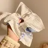 Novo lenço quadrado estilo coreano para cabelo, elástico de cabelo estiloso, faixa elástica para tranças, acessório de cabelo scrunchie estilo floresta para meninas
