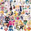 50 Pegatinas de Sailor Moon Dibujos Animados Sailor Moon Teléfono Móvil Taza de Agua Cuaderno Pegatinas Decorativas Impermeables Venta al por Mayor