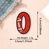 Parches de Tela de Colores Rojos con 26 Letras del Alfabeto Inglés y Números, Estilo Béisbol Americano, Parches Decorativos para Planchar DIY
