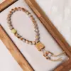 Pulsera Original de Bodhi Estrella Luna Nube Fuego para Llevar en la Mano, Cuentas Budistas, Cuentas de Oración, Disco de Cuerda para Alivio del Estrés de Estudiantes para Mujeres