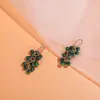 Nuevos Pendientes Turquesa Estilo Ins Pendientes Estilo Cadena de Uvas Pendientes de Temperamento de Moda para Dama Venta al por Mayor