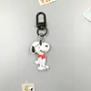 Chaveiro Criativo de Desenho Animado Snoopy Chaveiro Cachorrinho Charlie Bolsas Masculinas e Femininas Pequenos Pingentes Pequenos Presentes Atacado