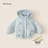 Ropa Infantil Youbao Ropa de Algodón para Niños 2026 Ropa de Invierno Patrón de Corazón Sudadera Acolchada con Capucha Chaqueta Dulce y Linda para Bebé