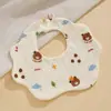 Toalha antiderrapante classe A babador de bebê de algodão gaze macia ajustável atacado produtos para bebês babadores infantis