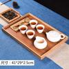 Bandeja de té de Phyllostachys pubescens bandeja de té portátil para servir té utensilios casuales para degustación de té simple hotel oficina ceremonia del té