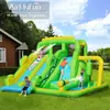 Castillo con aspersor de agua para niños AMF, tobogán inflable pequeño para uso doméstico, cama elástica interior, parque infantil con aspersor de agua, castillo inflable