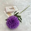 Flor de Hortensia Grande Estilo Europeo de Gama Alta Flor de Cebolla Bola de Flores Bola de Espinas Flor Artificial Flor Falsa Decoración del Hogar Guía de Boda Mesa de Ping Pong Crisantemo
