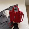 2025 Verão Nova Moda Moda para o Trabalho Bolsa Feminina Grande Capacidade Bolsa de Ombro Lona Temperamento Bolsa Tote