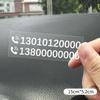 No teme secarse sin dejar pegamento placa temporal de número de teléfono para estacionar en el coche para mover el coche pegatinas electrostáticas para coche para mover el coche suministros de tarjeta