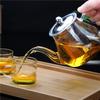 Conjunto de Chá Bule de Vidro para Uso Doméstico, Resistente a Altas Temperaturas, Espessado, com Filtro Separado, Adequado para Fogão Elétrico de Cerâmica