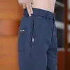 Calça Casual Masculina de Alta Qualidade Outono 2026 Nova Primavera e Outono Elástica para Trabalho e Negócios Calça Reta Solta Masculina