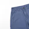 Pantalones de trabajo rectos de alta calle americanos para hombre, marca de moda, diseño casual holgado con bolsillos, pantalones de pierna ancha desgastados estilo punk