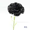 Buquê de flor artificial cravo de haste curta de haste única para vaso, decoração de casa, decoração de sala de estar, ornamento de mesa de jantar, flor artificial