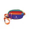 Bolso Bandolera Infantil Color Block Dopamina Unisex para Niños Bolso Cruzado Casual para el Pecho Bolso de Cintura para Viajes al Aire Libre Bolso Pequeño Personal para Niños Pequeños
