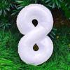 Globos Blancos de Número de Cumpleaños de 32 pulgadas para Niños y Bebés Foto al Aire Libre Decoración de Escena de Fiesta de Primer Año