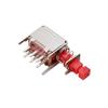 Interruptor de Llave Directo Ps-22F03 Auto-Bloqueante/No Bloqueante Doble Fila Horizontal Seis Pines Mango Negro Mango Rojo Interruptor de Llave de Piano con Resorte
