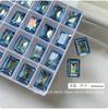 Libro Rojo Pequeño Azul Hielo Forma Broca para Uñas Cristal K9 Corazón de Melocotón Paloma Dulce Huevo Perforadora para Usar Armadura