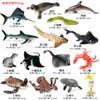 Simulação Tubarão Modelo de Animal Marinho Grande Tubarão Branco Megalodon Tubarão Tigre Baleia Azul Polvo Polvo Lagosta Brinquedo