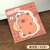 Notas Adhesivas con Forma Especial de Capibara Bloc de Notas Adhesivas Creativo de Dibujos Animados para Estudiantes Notas de Mensajes de Alto Valor N Veces