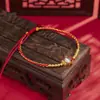 Pulsera del Pequeño Dios de la Riqueza Azul Quemado Plata de Ley S925 Año del Zodiaco Cuerda Roja Trenzada Cuentas de Transferencia del Pequeño Dios de la Riqueza Pulsera para Niñas Joyería