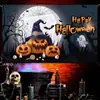 2025 Transfronteiriço Novo Terror Halloween Tecido de Fundo para Fotografia Tema Abóbora Bandeira Banner Arranjo de Atmosfera do Festival Fantasma