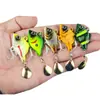 Conjunto de Iscas Vibratórias Sunfish com Spinner Ciclone Pequeno, Lantejoula Giratória de Metal para Arremesso Longo, Isca Artificial para Pesca Marítima Leve e Robalo