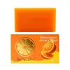 Sabonete Laranja Refrescante para Banho Limpeza Suave Profunda Hidratação da Pele Clareador Uniformizador do Tom da Pele Sabonete Fino Suave